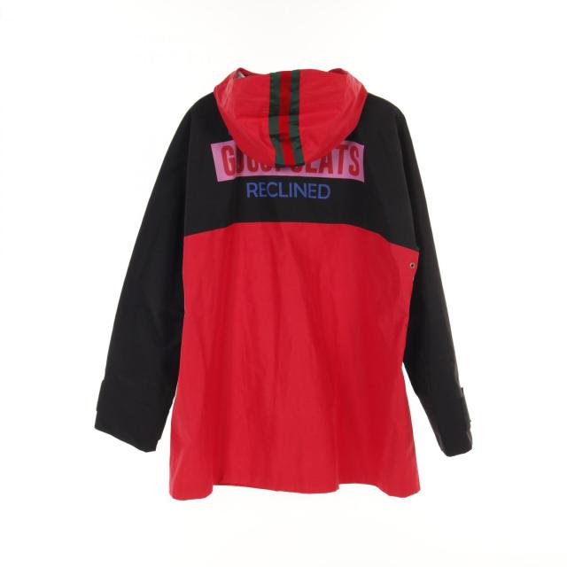 GUCCI ロゴプリント マウンテンパーカー ウェブライン 100周年記念 バックロゴプリント マウンテンパーカー