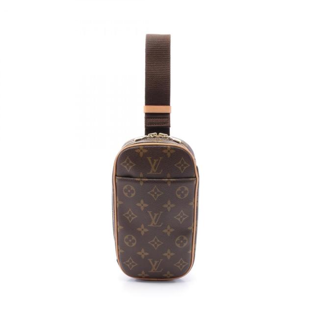 ルイ・ヴィトン LOUIS VUITTON ポシェットガンジュ ウエストバッグ ボディバッグ バッグ PVCコーティングキャンバス レザー モノグラム メンズ レディース ブラウン系 M51870 【中古】