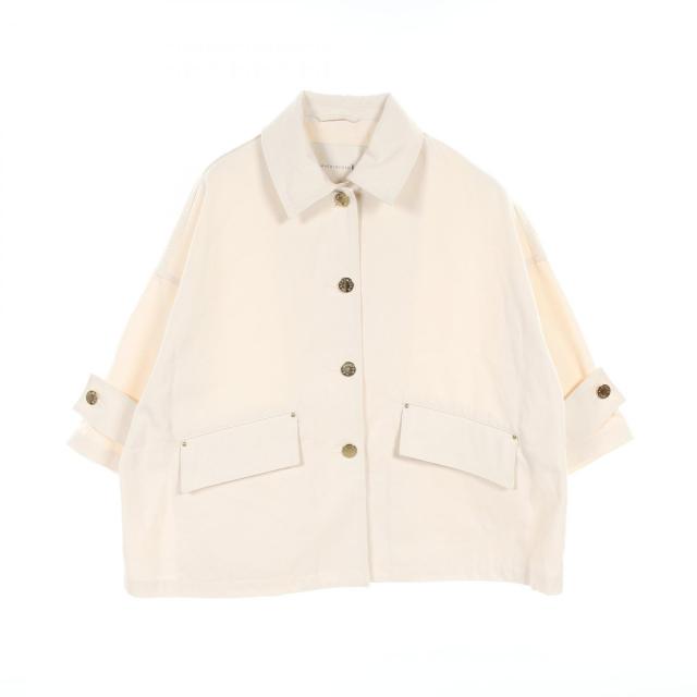 マッキントッシュ Mackintosh HUMBIE キャンバスデニムジャケット 衣料品 アウター コットン レディース アイボリー系 【中古】
