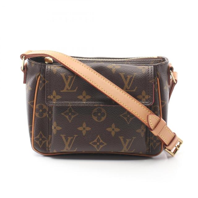 ルイ・ヴィトン LOUIS VUITTON ヴィバシテPM ショルダーバッグ バッグ PVCコーティングキャンバス レザー モノグラム レディース ブラウン系 M51165 【中古】