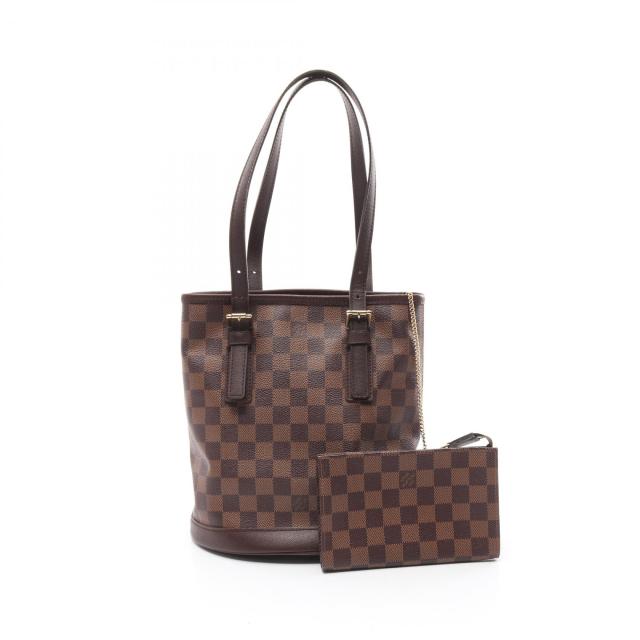 ルイ・ヴィトン LOUIS VUITTON マレ トートバッグ バッグ PVCコーティングキャンバス レザー ダミエ レディース ブラウン系 N42240 【中古】