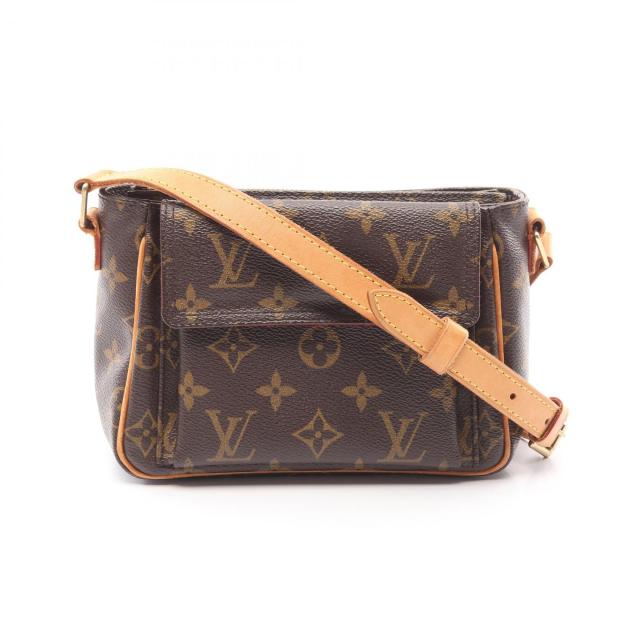 ルイ・ヴィトン LOUIS VUITTON ヴィバシテPM ショルダーバッグ バッグ PVCコーティングキャンバス レザー モノグラム レディース ブラウン系 M51165 【中古】