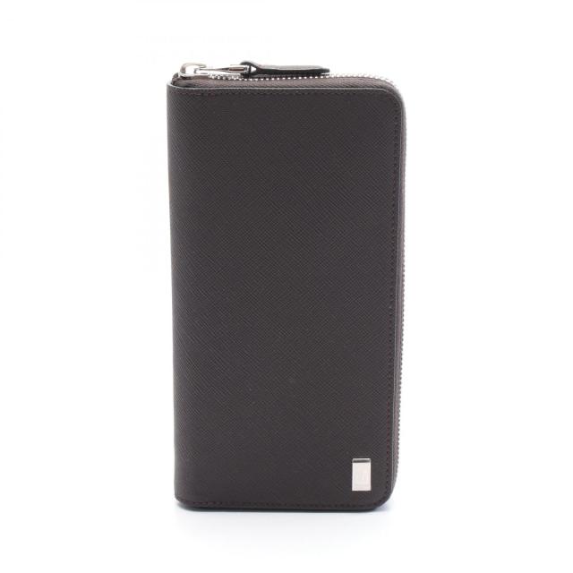 ダンヒル Dunhill ラウンド長財布 財布 レザー メンズ ブラウン系