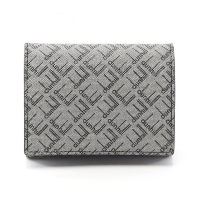 ダンヒル Dunhill シグネチャー ケース 財布 PVCコーティングキャンバス メンズ グレー系 24F2025LT038R 【新品】