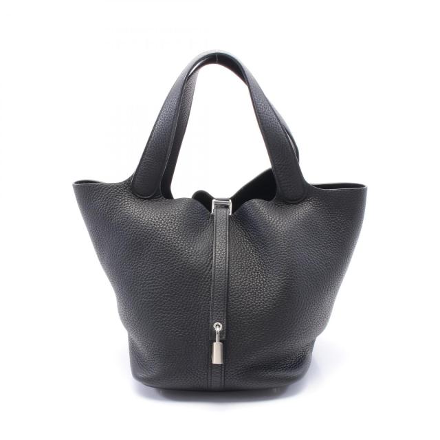 エルメス HERMES ピコタンロックMM ハンドバッグ バッグ レザー トリヨンクレマンス トリヨンクレマンス レディース ブラック系 【中古】