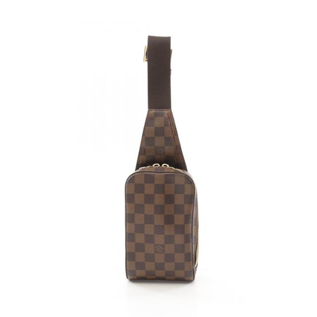 ルイ・ヴィトン LOUIS VUITTON ジェロニモス ダミエエベヌ ウエストバッグ ボディバッグ バッグ PVCコーティングキャンバス メンズ レディース ブラウン系 N51994 【中古】