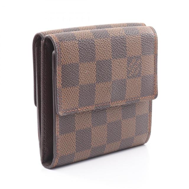 ルイ・ヴィトン LOUIS VUITTON ポルトフォイユ エリーズ Wホック財布 財布 PVCコーティングキャンバス レザー ダミエ レディース ブラウン系 N61654 【中古】 ルイ・ヴィトン LOUIS VUITTON ポルトフォイユ エリーズ Wホック財布