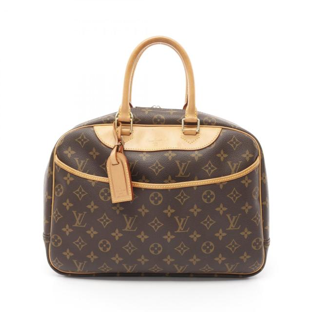 ルイ・ヴィトン LOUIS VUITTON ドーヴィル ボーリングヴァニティ ハンドバッグ バッグ PVCコーティングキャンバス レザー モノグラム レディース ブラウン系 M47270 【中古】