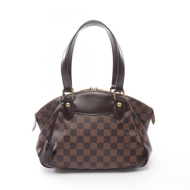 ルイ・ヴィトン LOUIS VUITTON ヴェローナPM ダミエエベヌ ショルダーバッグ バッグ PVCコーティングキャンバス レザー レディース ブラウン系 N41117 【中古】
