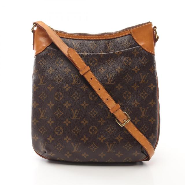 ルイ・ヴィトン LOUIS VUITTON オデオンMM ショルダーバッグ バッグ PVCコーティングキャンバス レザー モノグラム レディース ブラウン系 M56389 【中古】