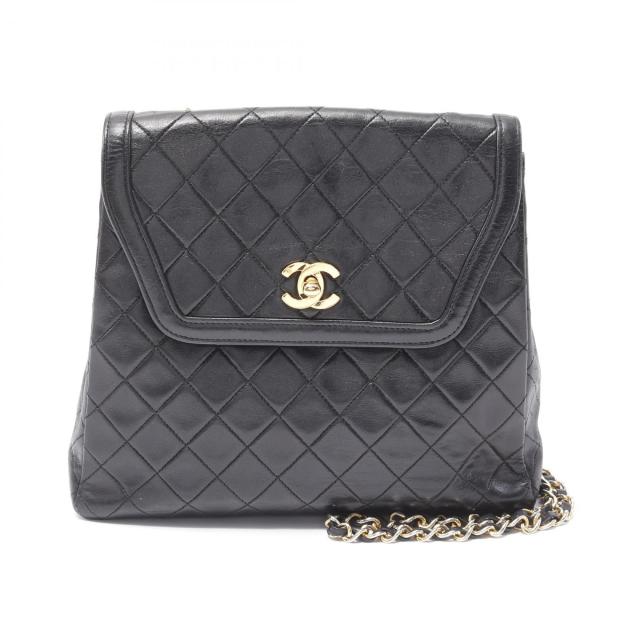 シャネル CHANEL マトラッセ ショルダーバッグ バッグ ラムスキン（羊革） レディース ブラック系 【中古】