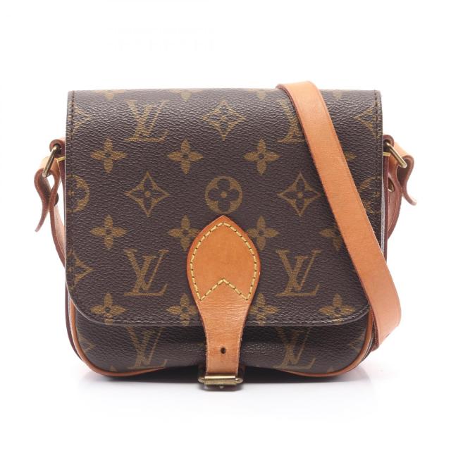 ルイ・ヴィトン LOUIS VUITTON カルトシエールPM ショルダーバッグ バッグ PVCコーティングキャンバス レザー モノグラム レディース ブラウン系 M51254 【中古】