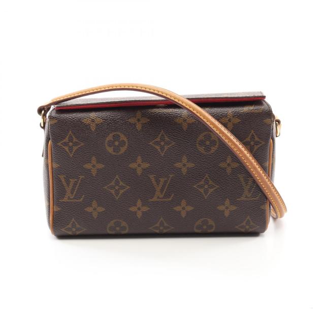 ルイ・ヴィトン LOUIS VUITTON レシタル ハンドバッグ バッグ PVCコーティングキャンバス レザー モノグラム レディース ブラウン系 M51900 【中古】