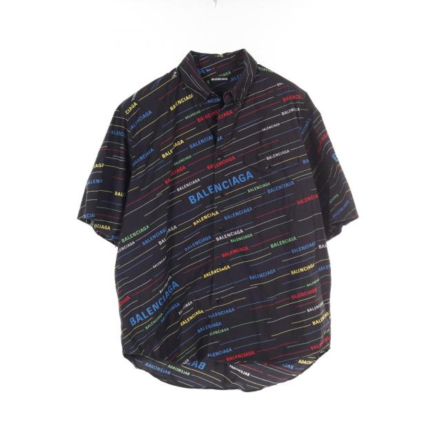 バレンシアガ BALENCIAGA 衣料品 トップス コットン メンズ ブラック系 / マルチカラー 556869 【中古】