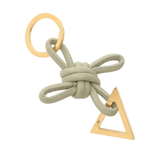 【ボッテガヴェネタ】トライアングル キーホルダー トライアングル キーリング のために ウィメンズ で ブラック