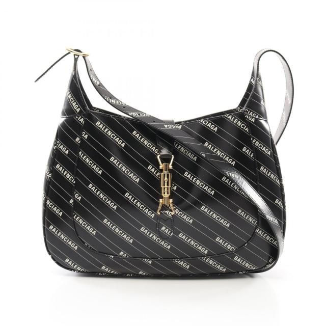 バレンシアガ BALENCIAGA BALENCIAGA × GUCCI ハッカー ジャッキー 1961 ショルダーバッグ バッグ レザー レディース ブラック系 / ホワイト系 636712 【中古】