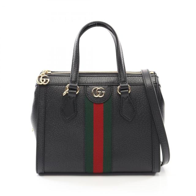グッチ GUCCI オフィディア ハンドバッグ バッグ レザー レディース ブラック系 / マルチカラー 719882 【中古】