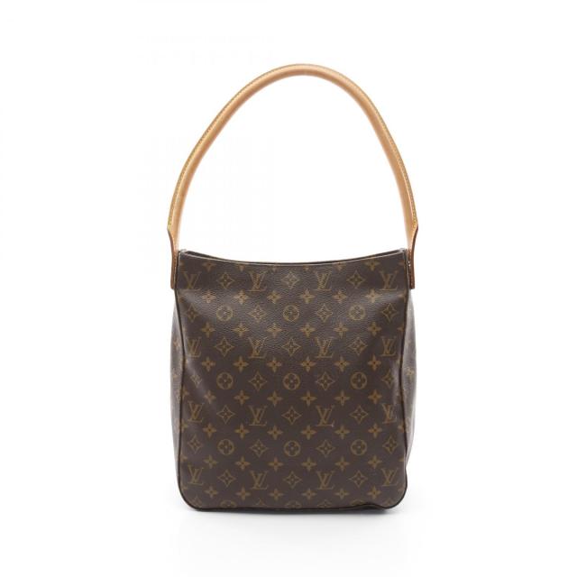 ルイ・ヴィトン LOUIS VUITTON ルーピングGM ショルダーバッグ バッグ PVCコーティングキャンバス レザー モノグラム レディース ブラウン系 M51145 【中古】