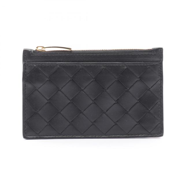 ボッテガヴェネタ BOTTEGA VENETA イントレチャート コインケース 財布 レザー レディース ブラック系 608784VCPP38425 【新品】