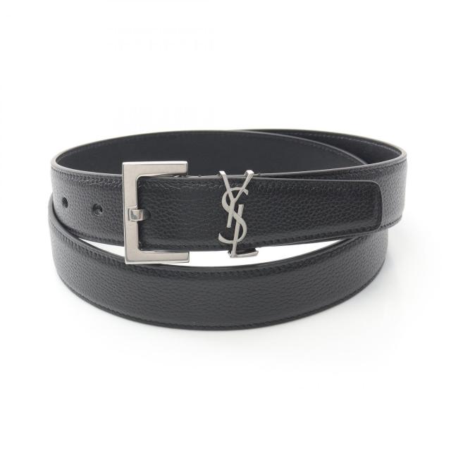 サンローラン SAINT LAURENT カサンドラ ベルト 衣料品 レザー メンズ レディース ブラック系 634440DTI0E100095 【新品】