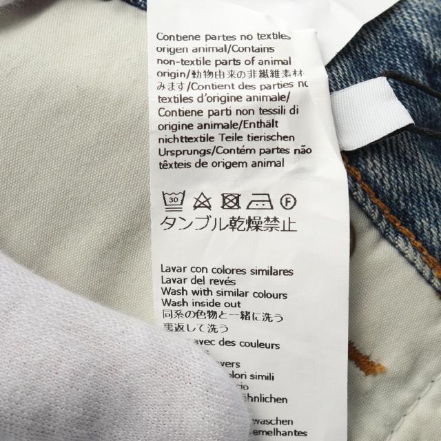 ロエベ LOEWE ワイドレッグジーンズ ウォッシュドデニム デニムパンツ 衣料品 ボトムス コットン メンズ ネイビー系 H526Y11W44639548 【新品】 ジーンズ・デニムパンツ