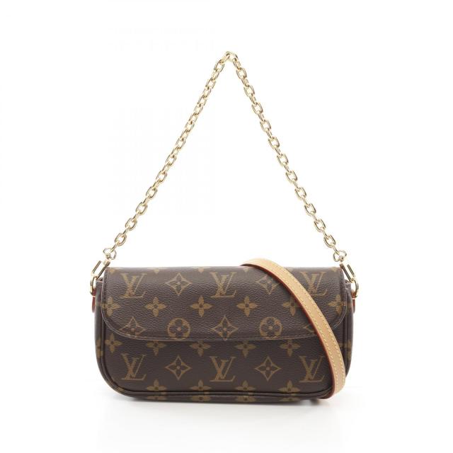 ルイ・ヴィトン LOUIS VUITTON ウォレット オン チェーン アイビー ハンドバッグ バッグ PVCコーティングキャンバス モノグラム レディース ブラウン系 M81911 【中古】
