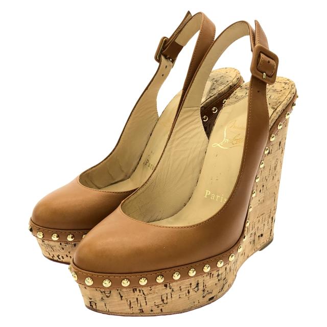 クリスチャンルブタン Christian Louboutin シューズ サンダル 靴 レディース ブラウン系 【中古】