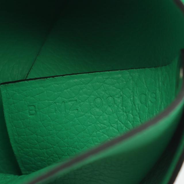 HERMES エルメス コインケース バスティア C刻印 レザー グリーン HERMES エルメス バスティア コインケース 小銭入れ エバー