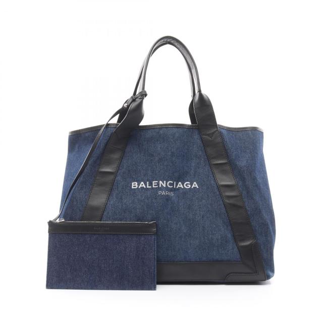 バレンシアガ ネイビーカバス M 長財布 セット