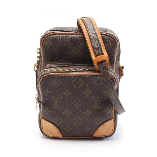ルイ・ヴィトン LOUIS VUITTON アマゾン ショルダーバッグ バッグ PVCコーティングキャンバス レザー モノグラム レディース ブラウン系 M45236 【中古】