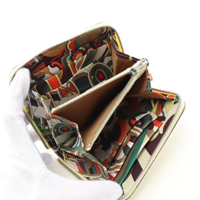 エルメス HERMES アザップコンパクト シルクイン ラウンド財布 財布  