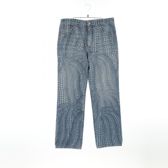 ルイ・ヴィトン LOUIS VUITTON LV × YK オールオーバーパンプキン デニムパンツ 衣料品 ボトムス コットン メンズ ブルー系 RM232H YN3 HOD30W 【中古】