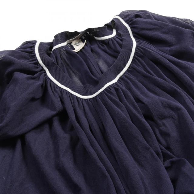 エルメス HERMES ワンピース 衣料品 トップス コットン ナイロン レディース ネイビー系 【中古】 エルメス HERMES ワンピース 衣料品 トップス コットン ナイロン