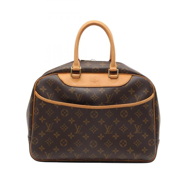 ルイ・ヴィトン LOUIS VUITTON ドーヴィル ボーリングヴァニティ ハンドバッグ バッグ PVCコーティングキャンバス レザー モノグラム レディース ブラウン系 M47270 【中古】