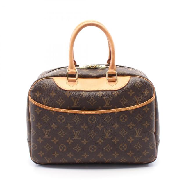 ルイ・ヴィトン LOUIS VUITTON ドーヴィル ボーリングヴァニティ ハンドバッグ バッグ PVCコーティングキャンバス レザー モノグラム レディース ブラウン系 M47270 【中古】