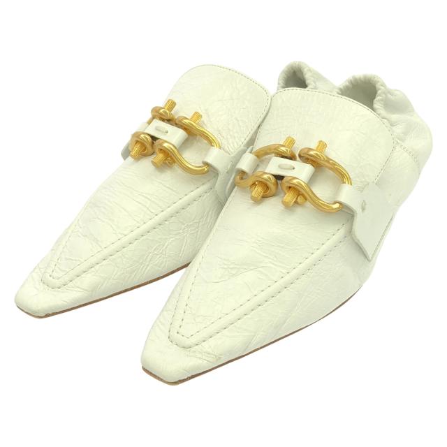 ボッテガヴェネタ BOTTEGA VENETA パンプス パンプス 靴 レザー レディース ホワイト系 【中古】