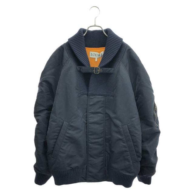 ロエベ LOEWE ジャケット 衣料品 アウター ナイロン レディース ネイビー系 【中古】