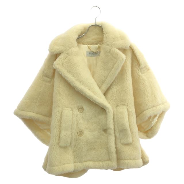 マックスマーラ MAX MARA ジャケット ポンチョ 衣料品 アウター ウール レディース アイボリー系 【中古】