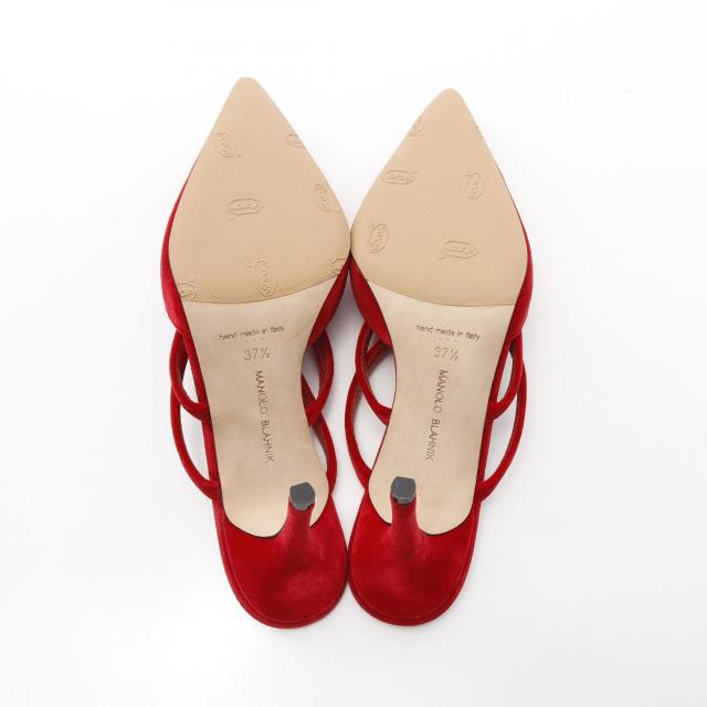 MANOLO BLAHNIK マノロブラニク 37 レッド マノロブラニク パンプス