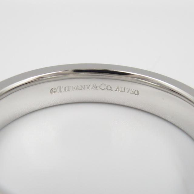 ティファニー Tトゥルー ナローリング K18WG ホワイトゴールド 8号
