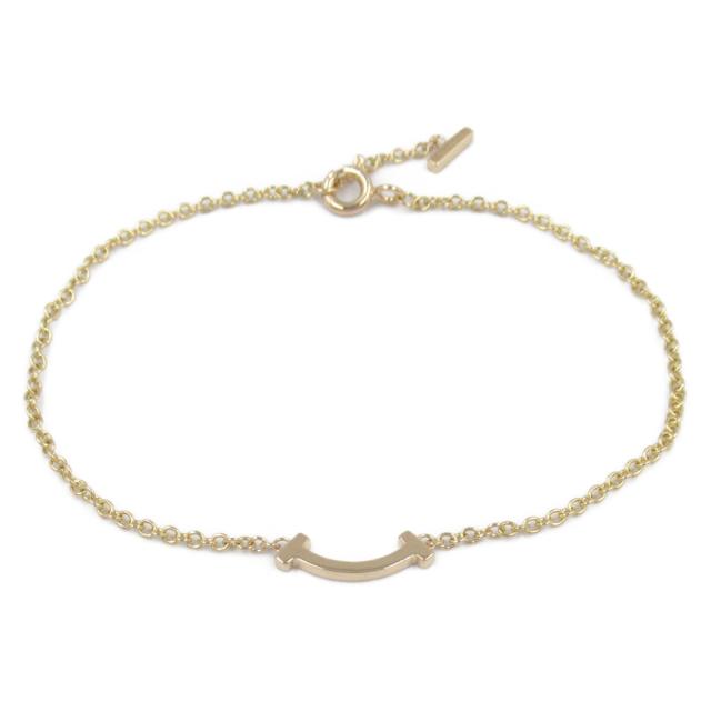 スマイルブレスレット K18 k18ダイヤモンド形状記憶バングル