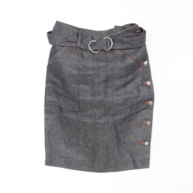 エルメス HERMES セリエボタン スカート 衣料品 ボトムス ファブリック  