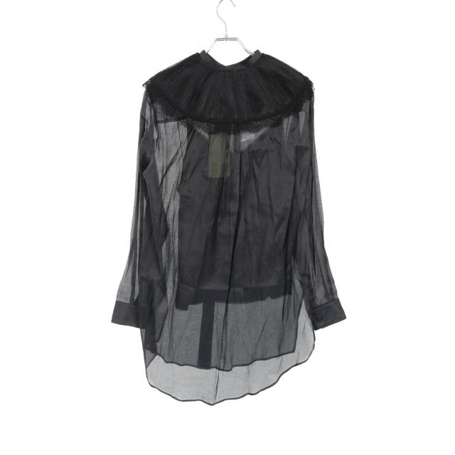 グッチ GUCCI シフォン ブラウス 衣料品 トップス シルク コットン レディース ブラック系 731080 【中古】 グッチ GUCCI シフォン ブラウス 衣料品 トップス シルク コットン