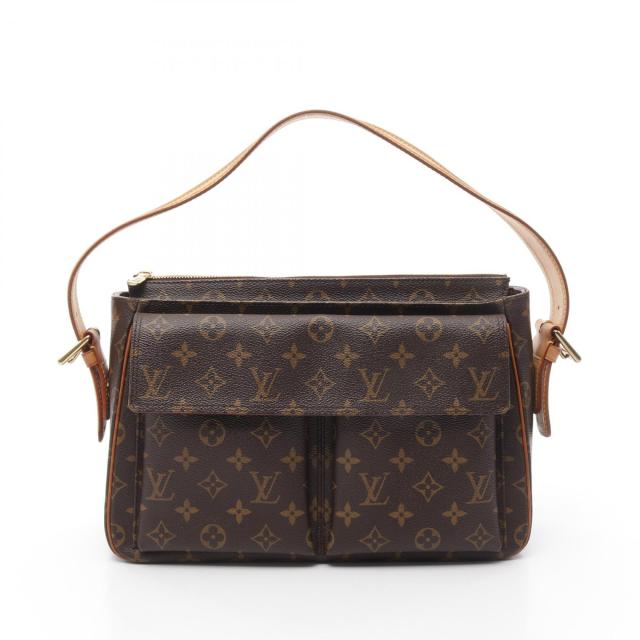 LOUIS VUITTON◇シテGM_モノグラム・キャンバス/PVC/BRW LOUIS VUITTON