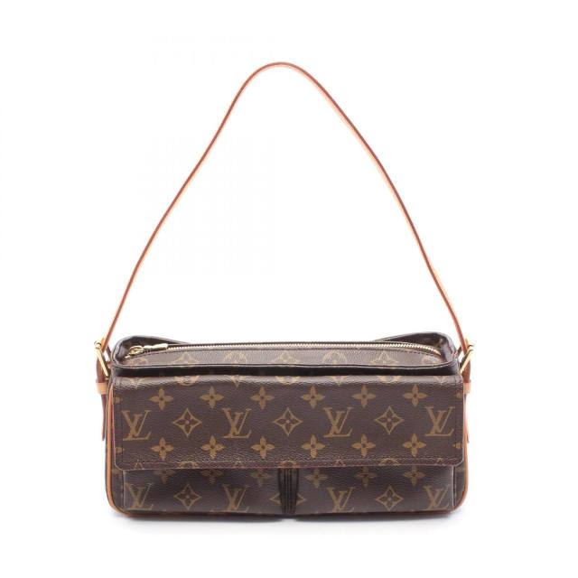 ルイ・ヴィトン LOUIS VUITTON ヴィバシテMM ショルダーバッグ バッグ PVCコーティングキャンバス レザー モノグラム レディース ブラウン系 M51164 【中古】