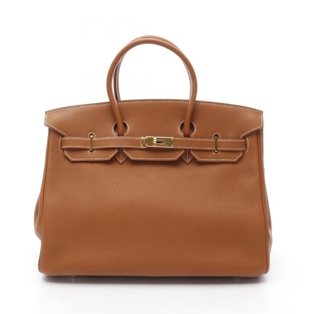エルメス HERMES バーキン35 ゴールド ハンドバッグ バッグ トゴ トゴ レディース ブラウン系 【中古】