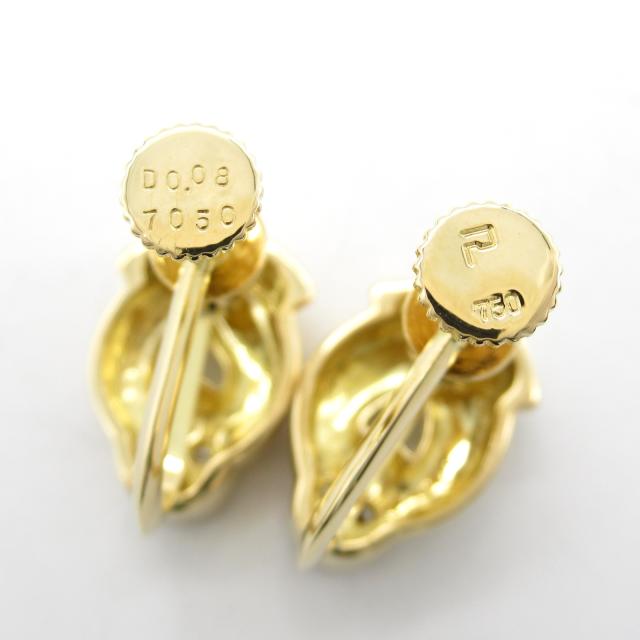 ポーラ マベパール イヤリング ダイヤモンド K18イエローゴールド POLA  