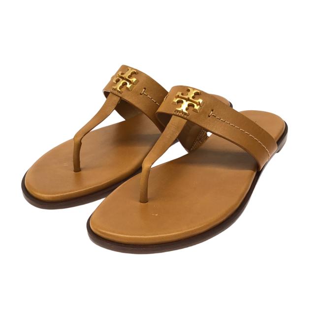 新品☆ハワイ購入☆Tory Burch トリーバーチ☆サンダル25 Tory Burch 花柄ビーチサンダル オレンジ Tory Burch