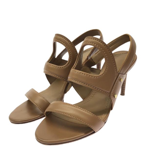 マックスマーラ MAX MARA サンダル ブラウン サンダル 靴 レザー レディース ブラウン系 【中古】