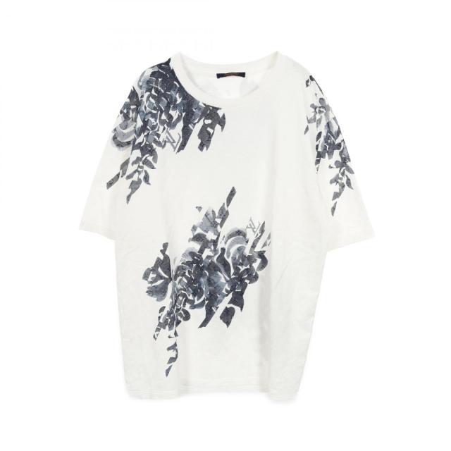 ルイ・ヴィトン LOUIS VUITTON モノグラム カットソー 衣料品 トップス コットン メンズ ホワイト系 / ネイビー系 RM241M DFK HQY01W 【中古】